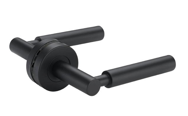 SS4016 Hollow Lever Door Handle on Rose