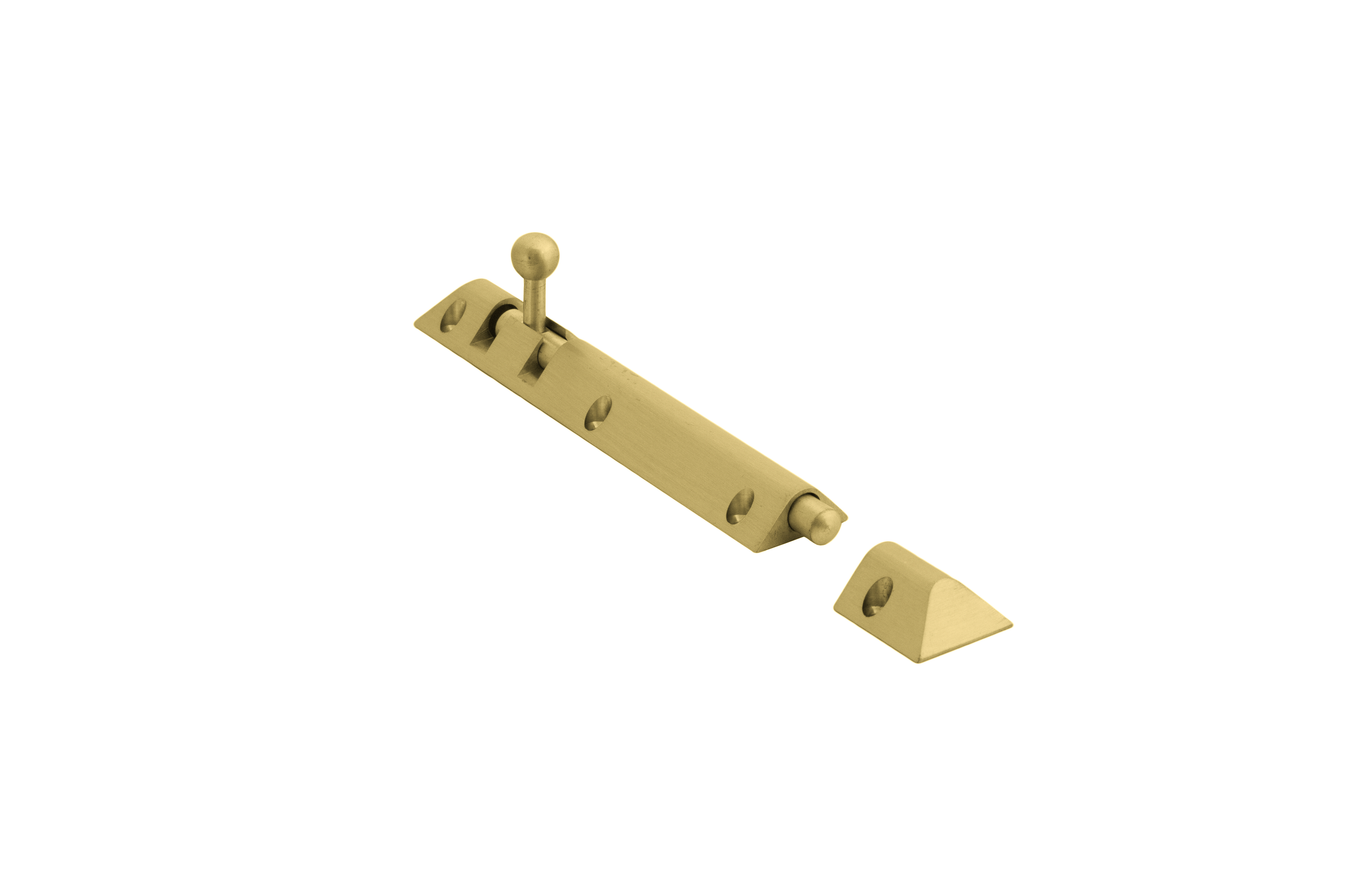 triangle tower bolt in brass finish